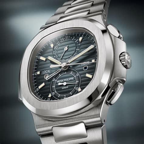 patek philippe nautilus day night|nautilus travel time chronograph.